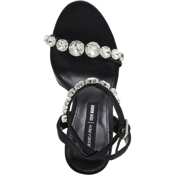 Steve Madden Womens Zoey Pointed Toe High Heels Sandals Black Size 10M NIB - Picture 5 of 9